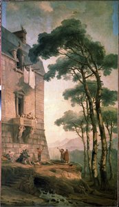 The Musicians by Hubert Robert