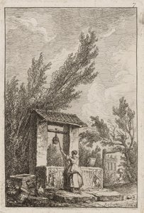 Plate Seven from Evenings in Rome