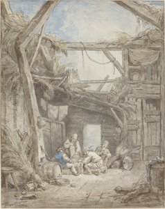 Ruined Farm by Hubert Robert