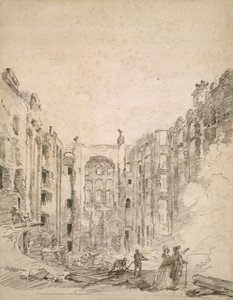 Ruins of the Opera After the Fire of 1781 by Hubert Robert
