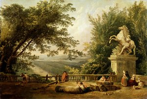 Terrace Ruin in a Park