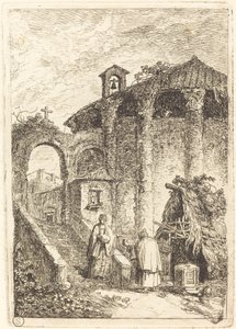 The Ancient Temple by Hubert Robert