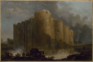 The Bastille, in the First Days of Its Demolition by Hubert Robert