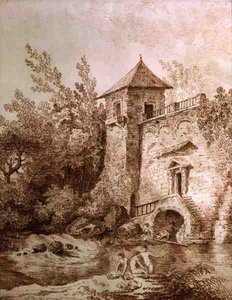 The Bathers by Hubert Robert