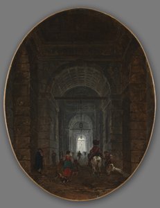 The Grotto of Posillipo by Hubert Robert