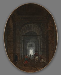 The Grotto of Posillipo by Hubert Robert