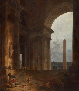 The Obelisk by Hubert Robert