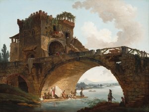 The Ponte Salario, c. 1775 by Hubert Robert