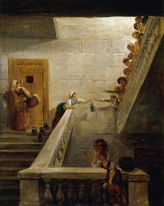 The distribution of milk at Saint-Lazare prison