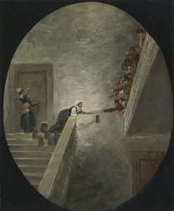 The distribution of milk at Saint-Lazare prison