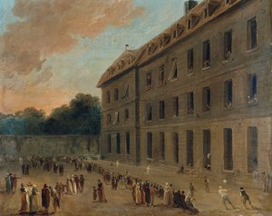 The Prisoners of Saint-Lazare by Hubert Robert