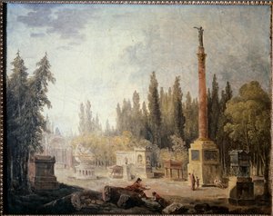 View of the garden of the Musee des Monuments Francais