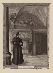 Monk and Madonna by Hubert von (after) Herkomer