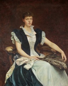 Portrait of Mrs Walter Derham by Hubert von Herkomer