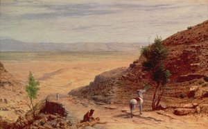 The Road Between Jerusalem and Jericho by Hubert von Herkomer