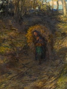 Fern Gatherer by Hugh Cameron