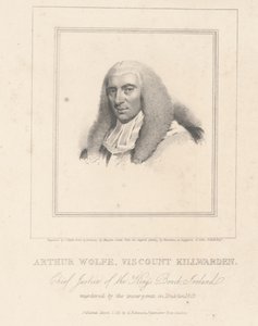 Arthur Wolfe, Viscount Killwarden, engraved by G. Robinson