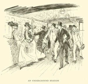 An Underground Station by Hugh Thomson