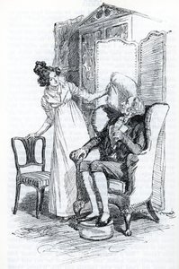 Emma and Mr. Knightley (illustration) by Hugh Thomson