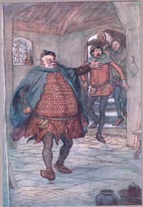 Enter Falstaff, Pistol, Nym and Bardolph by Hugh Thomson