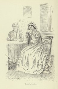 Illustration for Amos Barton by Hugh Thomson