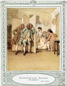 She Stoops to Conquer by Hugh Thomson