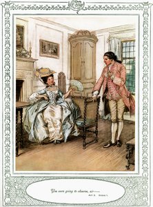She Stoops to Conquer by Hugh Thomson