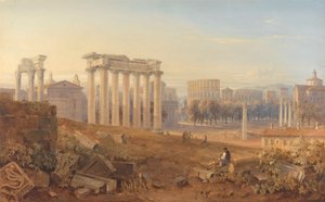 View of the Forum in Rome by Hugh William Grecian Williams