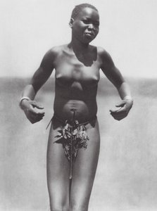 Africa: Dancing Girl, Eastern Djur by Hugo Adolf Bernatzik