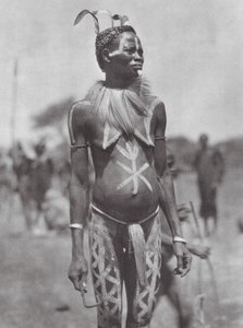 Nuba Woman with Festal Ornament by Hugo Adolf Bernatzik