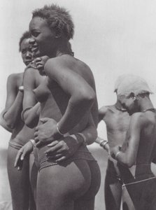 Africa: Nuer Girls and Children by Hugo Adolf Bernatzik