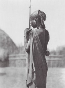 Africa: Nuer in Shilluk Dress by Hugo Adolf Bernatzik
