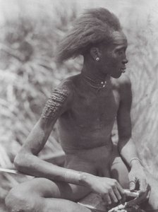 Africa: Nuer with hair dyed red