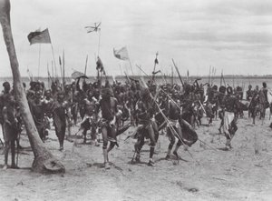 Africa: Shilluk funeral ceremony near Tonga by Hugo Adolf Bernatzik