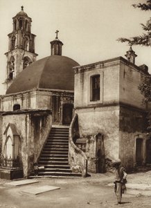 Mexico: Chapel on the Sacred Mountain, Amecameca by Hugo Brehme