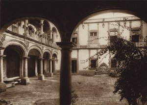 Mexico: Mexico City, House of the Count of Santiago by Hugo Brehme