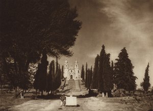 Mexico: Cholula, Church of Guadalupe by Hugo Brehme
