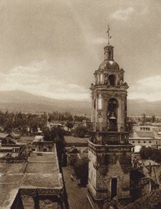 Mexico: Church of Xochimilco by Hugo Brehme