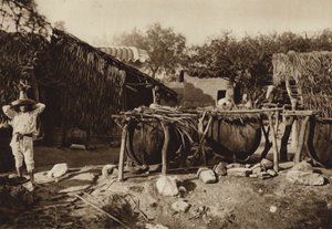 Mexico: Mezcal, Distillery of aguardiente by Hugo Brehme