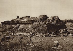 Mexico: Pyramid of Xochicalco, Before Restoration by Hugo Brehme