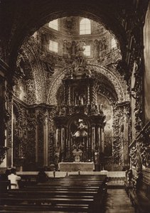 Mexico: Puebla, Chapel of the Church of San Domingo by Hugo Brehme
