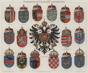 Coats of Arms of the Austro-Hungarian Empire by Hugo Gerard (after) Strohl