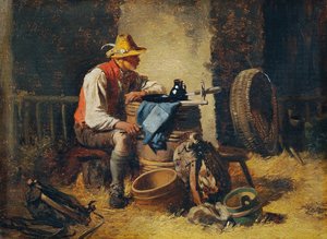 In the Barn by Hugo Kauffmann