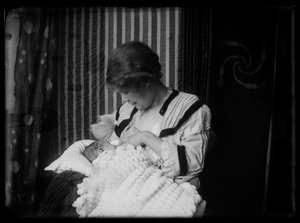 Anni Simberg Nursing Tom in the Studio Home on Luotsikatu