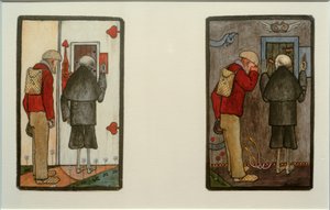 Farmer and Death at the Gates of Heaven and Hell by Hugo Simberg