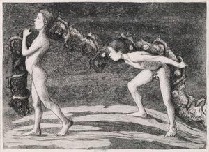 Garland Bearers II by Hugo Simberg