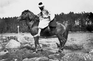 Hugo Simberg as a Sheikh