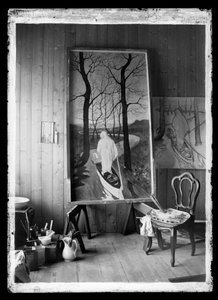 In the Studio, On Trestles the Fresco The Stream of Life