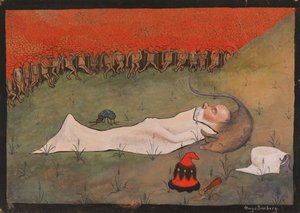 King Hobgoblin Sleeping by Hugo Simberg