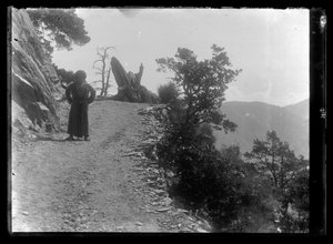 Man on the Caucasus Mountain Road by Hugo Simberg